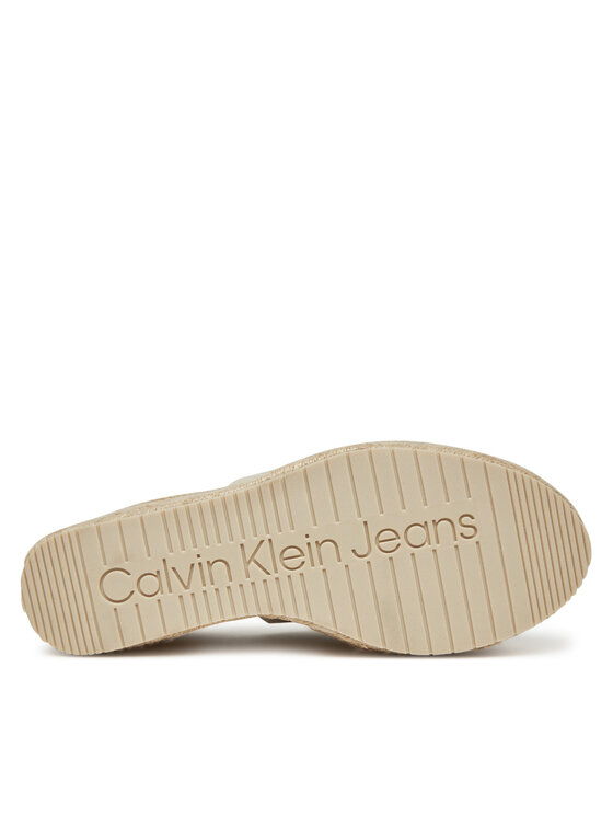 Calvin Klein Jeans Calvin Klein Jeans Espadrilles Wedge Rope Slide Mg YW0YW01699 Écru