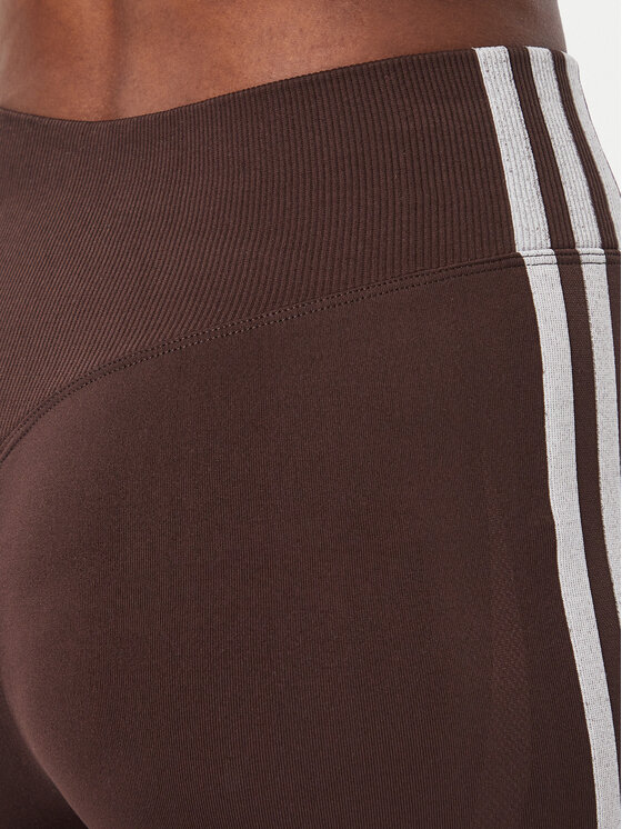 adidas adidas Legginsy Essentials 3-Stripes Seamless Tights KZ4101 Brązowy Slim Fit