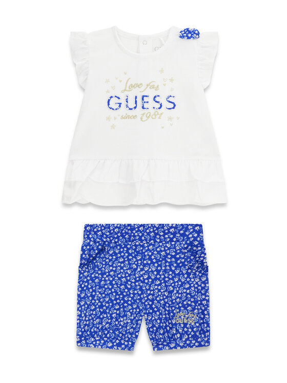 Guess Guess Súprava Tričko a šortky A6GG04 K6YW4 Modrá Regular Fit