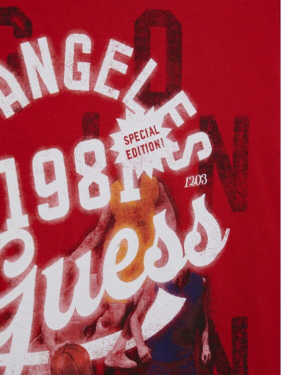 Guess Kids Guess Kids T-Shirt 183145 Czerwony Classic Fit