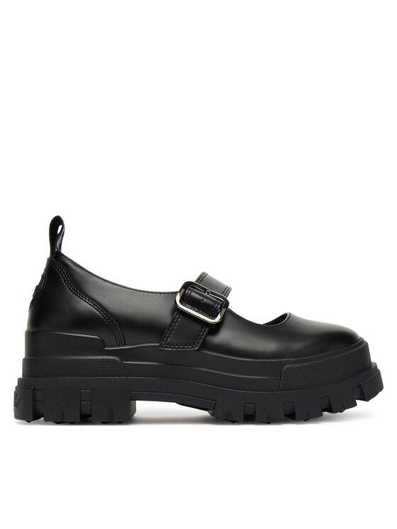 Pantofi Buffalo Aspha Loafer Buckle Os 1620046 Negru