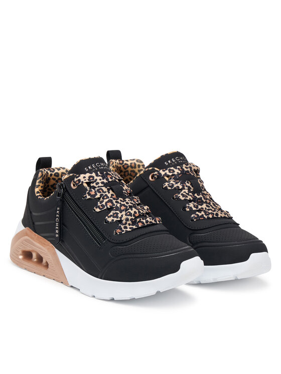 Skechers Skechers Сникърси UNO Lite 2.0 - Leopard Stride 310708L/BLK Черен