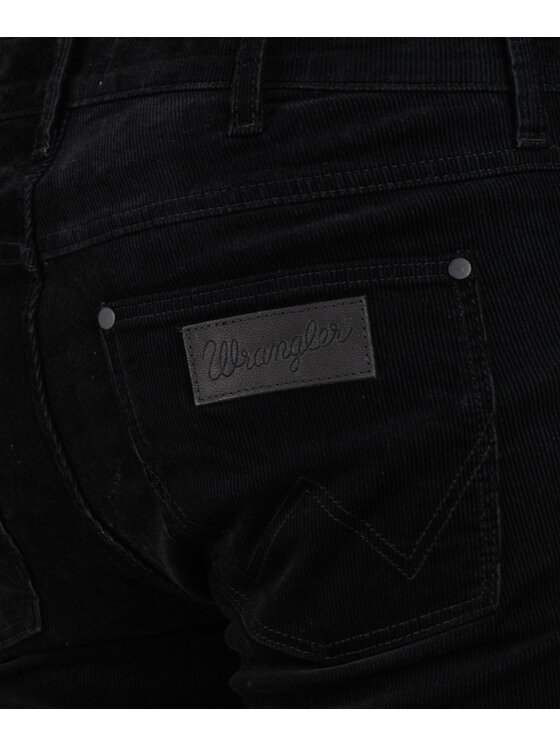 Wrangler Wrangler Spodnie materiałowe W15QLM100 Czarny Regular Fit