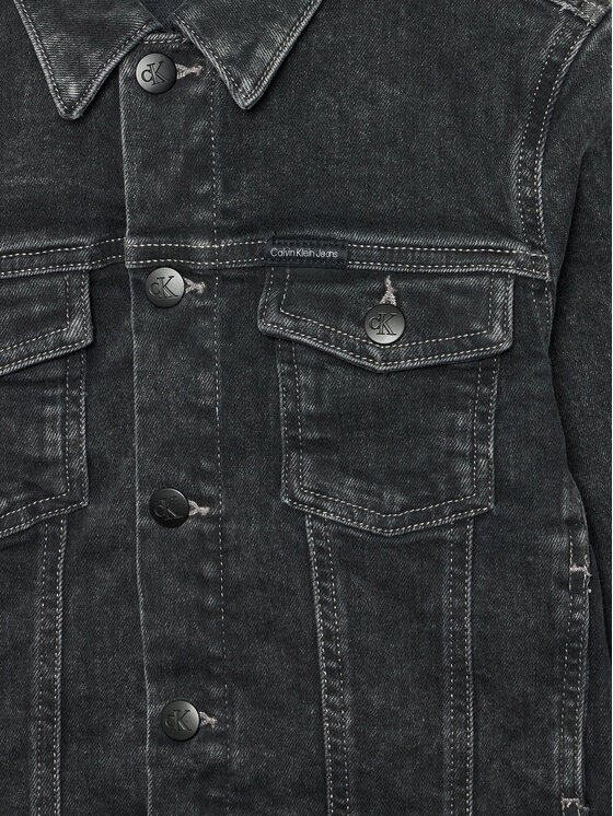 Calvin Klein Jeans Calvin Klein Jeans Джинсова куртка Denim Clr Block IB0IB01088 Чорний Regular Fit