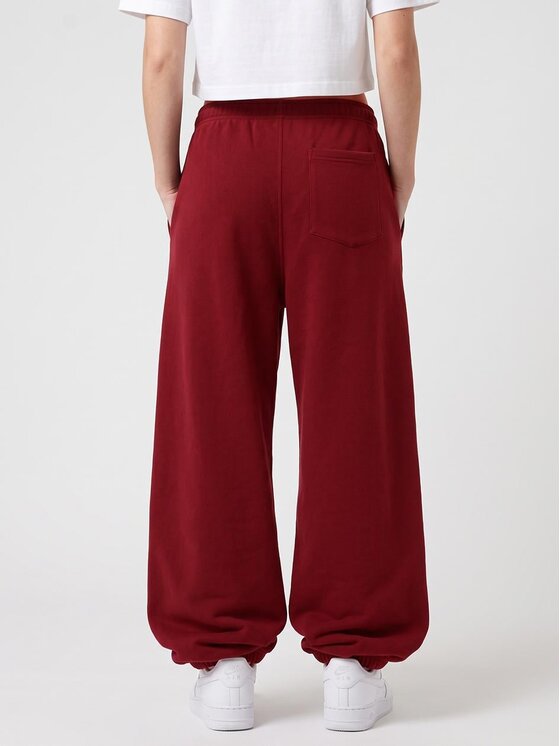 Jigga Wear Jigga Wear Spodnie dresowe Szerokie 133097 Czerwony ciemny Regular Fit