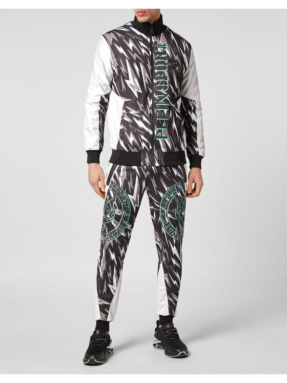 Plein Sport Plein Sport Komplet top i spodnie 3069 Czarny Regular Fit