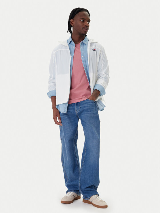 Tommy Jeans Tommy Jeans Átmeneti kabát DM0DM23112 Fehér Regular Fit