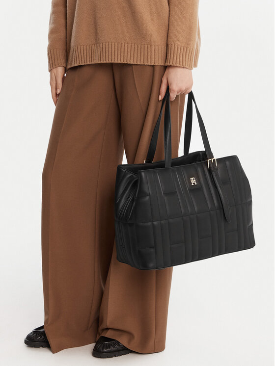 Tommy Hilfiger Tommy Hilfiger Käekott Th Feminine Tote AW0AW17452 Must