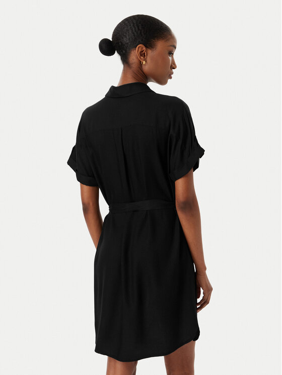 Vero Moda Vero Moda Φόρεμα πουκάμισο Bumpy 10325828 Μαύρο Regular Fit