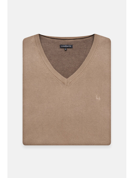 Lancerto Lancerto Sweter Lenny SW073223000033 Beżowy Regular Fit