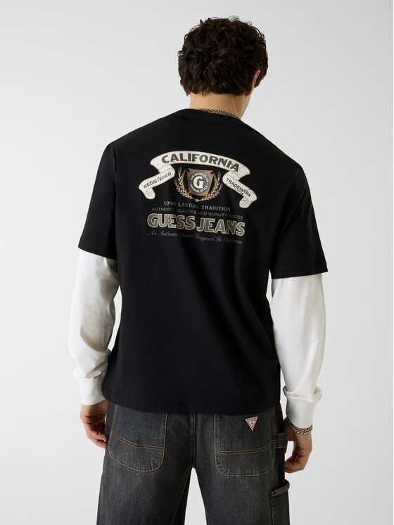 Guess Guess T-Shirt 183246 Czarny Classic Fit