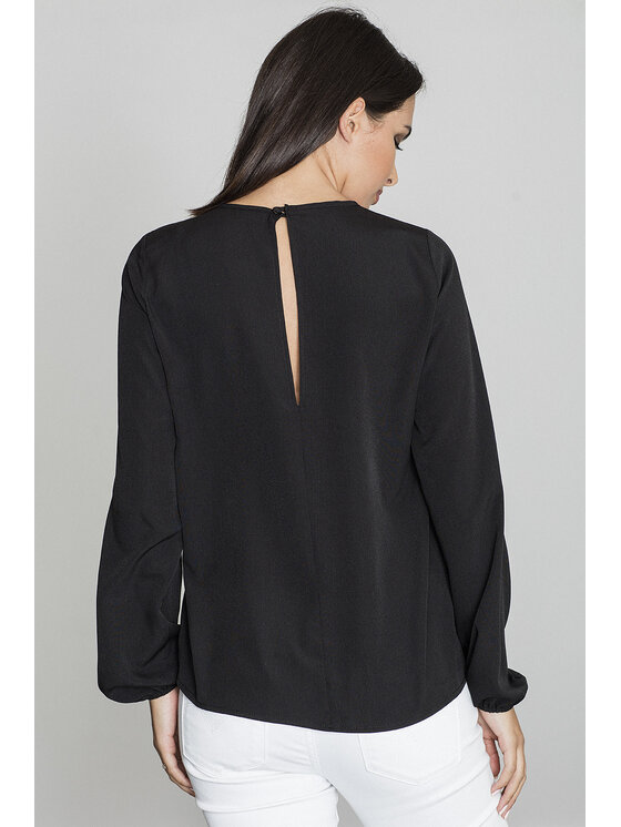 FIGL FIGL Blúzka M549 Čierna Regular Fit