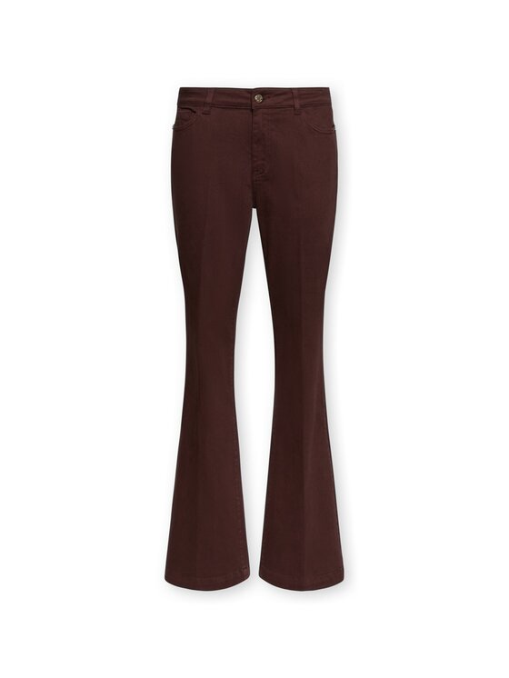 Elena Mirò Elena Mirò Spodnie materiałowe P700G000435N039 Bordowy Flare Fit
