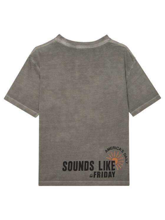 United Colors Of Benetton United Colors Of Benetton T-Shirt 3PCMC10N7 Szary Regular Fit
