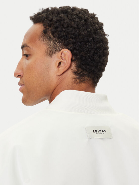 adidas adidas Bomber-jakk Stadium JX5638 Valge Loose Fit