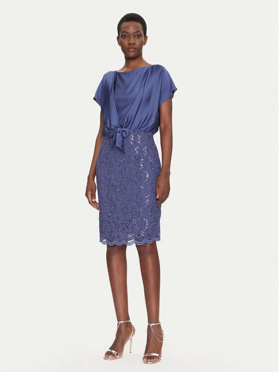 Swing Swing Rochie cocktail 5AI10900 Albastru Regular Fit