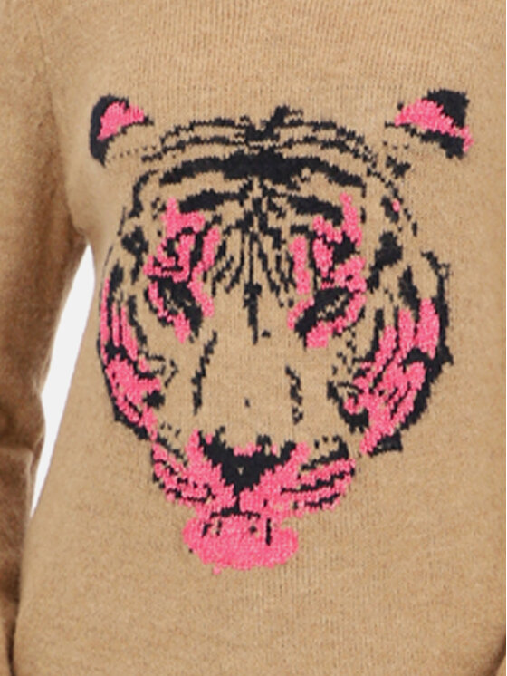 Bariloche Bariloche Sweter Nijar Beżowy Regular Fit
