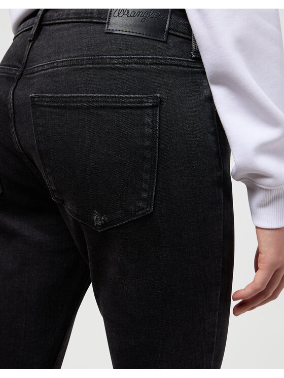 Wrangler Wrangler Spodnie materiałowe SKINNY Czarny Skinny Fit