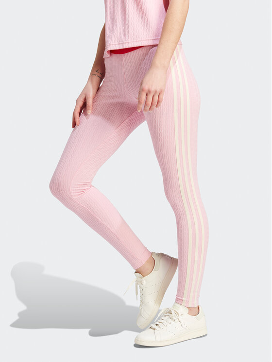 adidas Adicolor 70s Knit Leggings - Pink