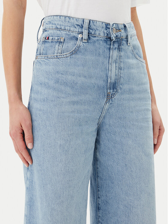 Tommy Hilfiger Tommy Hilfiger Jeans hlače WW0WW45504 Svetlo modra Relaxed Fit