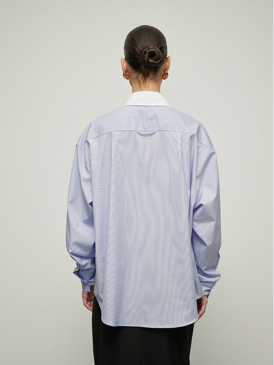 La Mania La Mania Camicia JENNY Blu Classic Fit