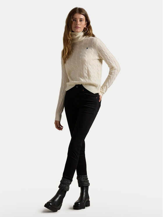Polo Ralph Lauren Polo Ralph Lauren Dolcevita 211888686012 Bianco Regular Fit