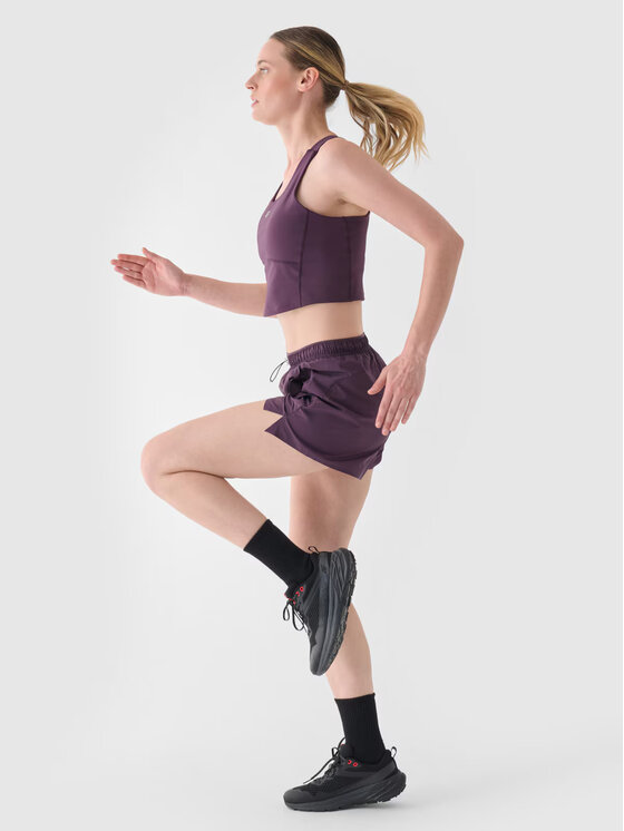 4F 4F Pantaloncini 4FWAW24TFSHF0758-50S Viola Authentic Slim Fit