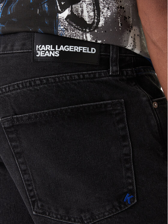 Karl Lagerfeld Jeans Karl Lagerfeld Jeans Jeans hlače B1M10039 Črna Straight Fit