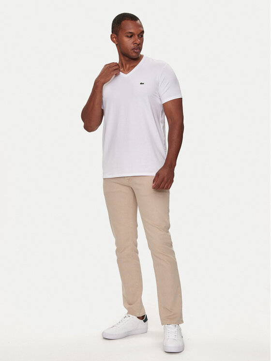 Lacoste Lacoste Marškinėliai TH0999 Balta Regular Fit