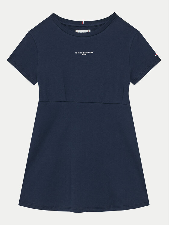 Sukienka codzienna Tommy Hilfiger, Rozmiar 16Y, Granatowa, KG0KG08350 S