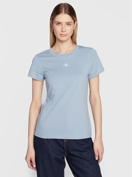 Calvin Klein Jeans Calvin Klein Jeans T-Shirt J20J220300 Himmelblau Slim Fit