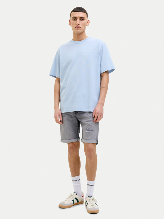 Jack & Jones Jack & Jones Džínsové šortky Rick 12269503 Sivá Regular Fit