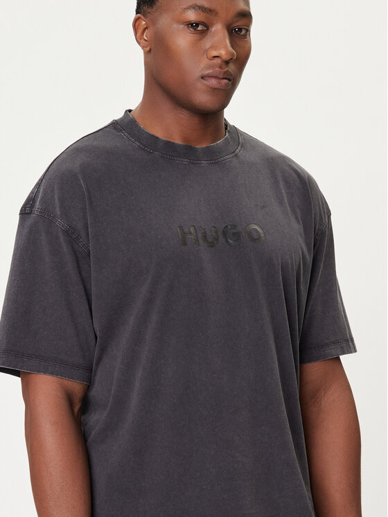 HUGO HUGO Majica Nebute 50542638 Črna Loose Fit