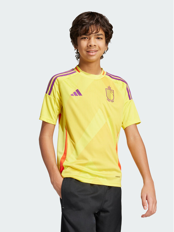 adidas adidas Koszulka techniczna Belgium 25 (Women's Team) Away Jersey Żółty Regular Fit
