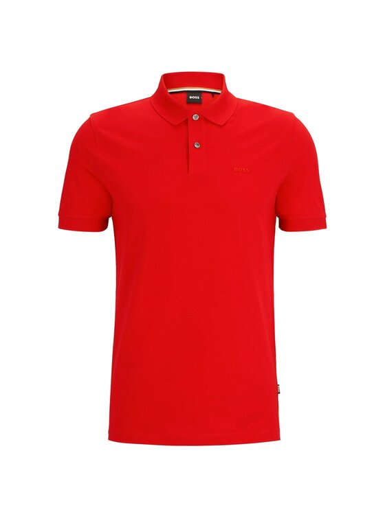 BOSS BOSS Polo 50468301-627 Czerwony Regular Fit