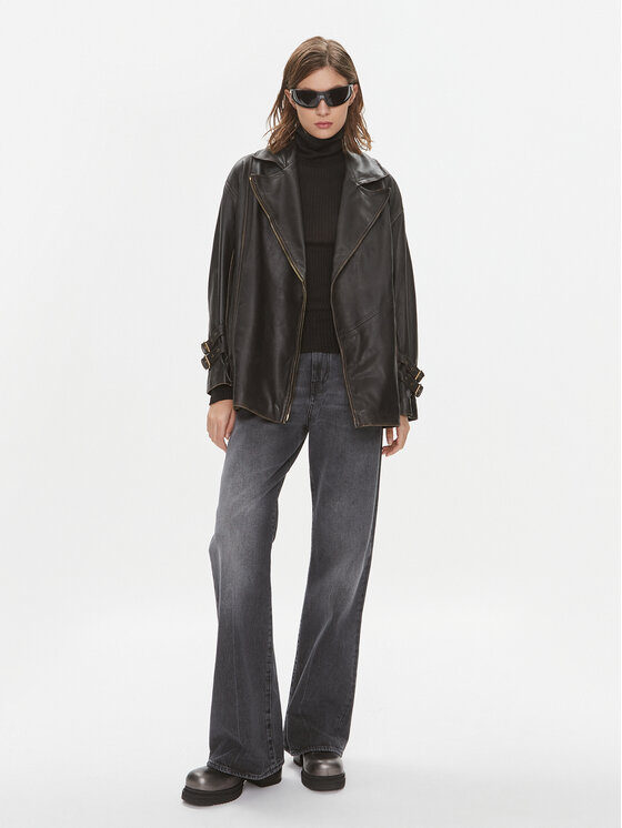 PINKO Pinko Τζιν Wanda 101733 A13Z Γκρι Wide Leg