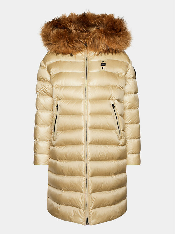 Blauer Blauer Palton de iarnă 23WBLDK03094 Bej Regular Fit