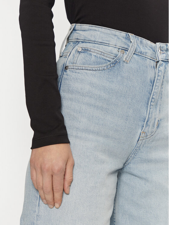 Calvin Klein Calvin Klein Blugi K20K208023 Albastru Wide Leg