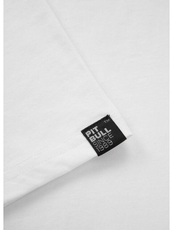 PITBULL PITBULL T-Shirt BJJ FIGHT DVSN Biały Regular Fit