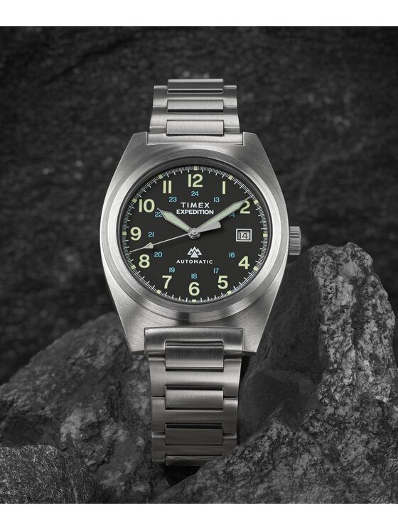 Timex Timex Zegarek TW2Y39600 Srebrny