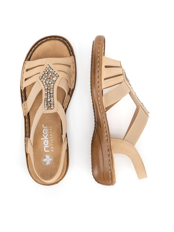 Rieker Rieker Sandalen 60803-20 Beige