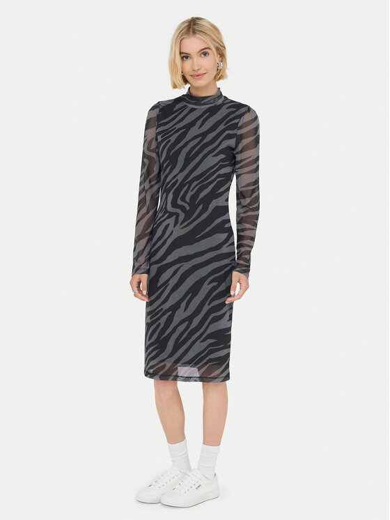 ONLY ONLY Haljina za svaki dan Erica 15355845 Siva Regular Fit