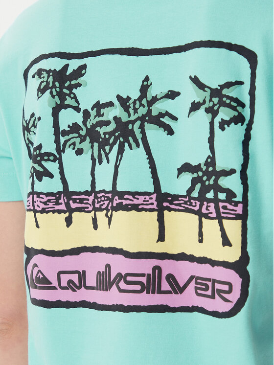 Quiksilver Quiksilver T-shirt EQWZT03181 Tirkizna Relaxed Fit