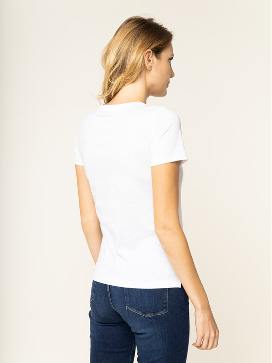 Guess Guess T-Shirt Breathtaker Tee W01I91 JA900 Λευκό Regular Fit