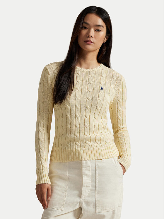 Polo Ralph Lauren Polo Ralph Lauren Kampsun 211971869015 Helekollane Slim Fit