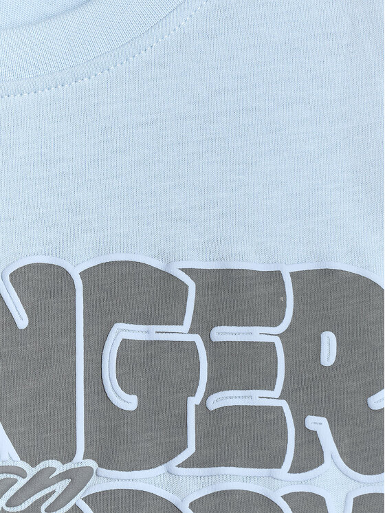 4F 4F T-Shirt SELF CARE Niebieski jasny Oversize