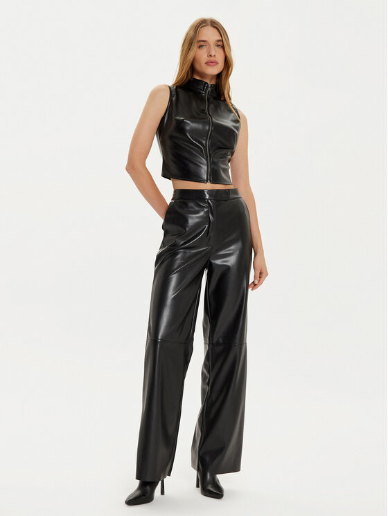 Guess Guess Vestă elegantă Vixen W4PH0D WF8Q0 Negru Regular Fit