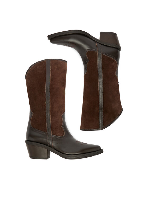 Badura Badura Stivali texani EO-BAYLOR-07101 Marrone