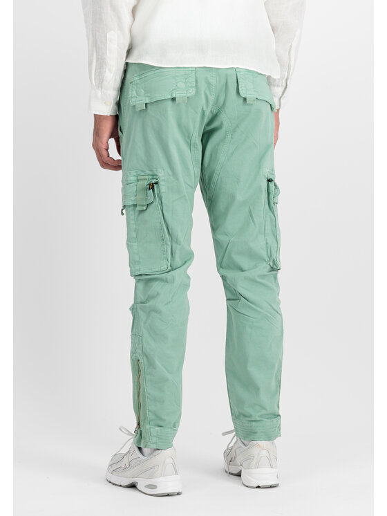 Alpha Industries Alpha Industries Spodnie cargo Task Force Pant Zielony Tapered Fit