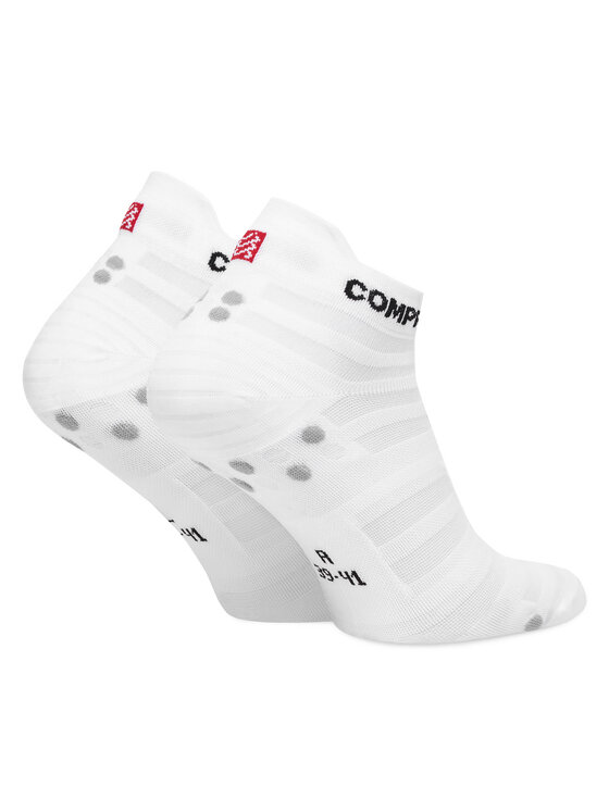 Compressport Compressport Niedrige Unisex Socken Pro Racing Socks v4.0 Ultralight Run Low XU00051B Weiß